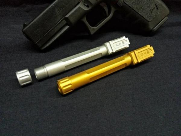 T 5KU GB450 FI Thread Barrel for G17 ( Golden / Silver )